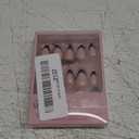 Glamnetic Press On Nails - La Perle | Semi-Transparent Squoval French Tip Nails, Salon Quality | 15 Sizes - 30 Nail Kit with Glue