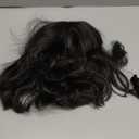 Morvally Short Straight Bob Wig Heat Resistant Hair with Blunt Bangs Natural Looking Cosplay Costume Daily Wigs (14", 2# Black)