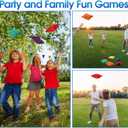 Shappy 24 Pcs Nylon Cornhole Bean Bags for Tossing 6" x 6" Tossing Cornhole Bags Set Regulation All Weather for Sack Hand Toss Games Family Party Throwing Adults(Bright Colors,Classic)