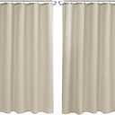 Nasitos Fabric Shower Curtain Liners 2 Pack - W72 x H72 - Washable & Water Resistant Lightweight Cloth Shower Liner for Bathroom, Soft Hotel Quality, Standard Size (Beige, 4 Magnets Included)