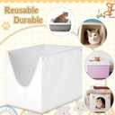 6 Pack Reusable Litter Box Liners F compatible with Modkat Flip Litter Box Type F Cat Flip Liners waterproof Durable Cat Bin Pad(square)