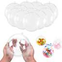 Super Z Outlet 5.5" Clear Big Plastic Acrylic Arts & Crafts Giant Mold Shells Molding Balls Crafting Kit (140mm) (6)