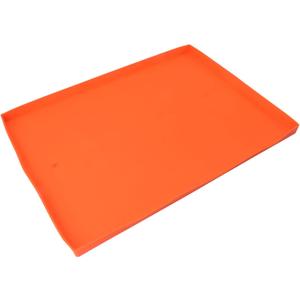 Griddle Mat, Rectangular Silicone Duty Silicone Grill Cover Easy To Clean for Blackstone (22in Orange)