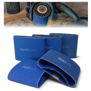 Zirconium Grinding Belt Sleeve, 3.5" Diameter x 4" Width Mix Grit Metal Grinder Tool Attachment, 10 Pcs (2 Each of 40/60/80/120/180 Grit), Expanding Drum not Included