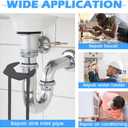 NINEFOX 2 Pcs Multifunctional Sink Wrench, Multifunctional Basin Wrench, 7-Type Sink Wrenchs Faucet Tool, Washbasin Wrenchs Set, for Kitchen Bathroom Tight Spaces