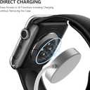 3 x Misxi 2 Pack Tempered Glass Case Compatible for Apple Watch Series 11 (2025) Series 10 46mm, Hard PC Screen Protector Protection Ultra-Thin Lightweight Scratch-Resistant Cover for iWatch, Transparent