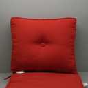 Greendale Home Fashions Outdoor Sunbrella Premium Deep Seat Cushion, 2 Piece Set, Canvas Jockey Red