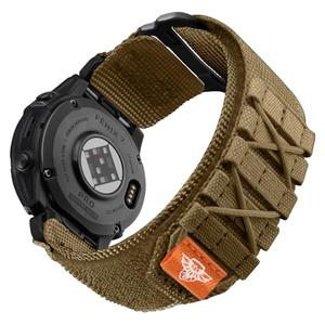 Bandletic Compatible with Garmin Instinct Watch Bands, Rugged Tactical Nylon for Fenix 8 47mm/7/6 Pro/5 Plus, Quick Fit 22mm Strap Fit for Forerunner 970/965/955/Approach S70/S62/S60/Epix 2 Pro/Quatix