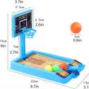 2 Pack Basketball Game Toys, Tabletop Basketball Shooting Game for Kids and Adults, Desk Games for Office for Adult to Reduce Stress, Basketball Party Favors Classroom Prizes for Boys Girls