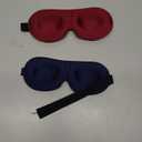 LKY DIGITAL Sleep Mask for Side Sleeper 3 Pack, Blackout 3D Eye Mask for Sleeping, Night Blindfold for Men Women (Black & Blue & Red)