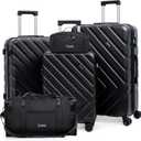 Luggage Sets 5 Piece,Suitcases with Wheels, Hard Case Luggage with Detachable Spinner Wheels,Carry On Luggage Set (5 Piece Sets (20"/24"/28"/DB/TB))