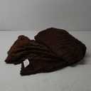 Bedsure GentleSoft Twin Blanket for Bed - Cozy Soft Blankets for Women, Cute Small Fleece Throws for Girls, Graduation Decorations Gift for Her Him School Dorm, Dark Brown, 60x80 Inches