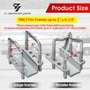 JY PERFORMANCE 24 IN/57 in Boat Trailer Guides Bunk Carpeted, Adjustable Boat Guide-on Hot Dip Galvanized Finish for Ski Boat, Fishing Boat, Sailboat, Kayak, Canoe