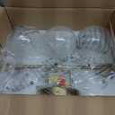 VONLUCE Bathroom Light Fixtures, 3-Light Bathroom Vanity Light with Globe Glass Shades E26 Sockets, Vanity Lights Over Mirror for Bedroom Hallway Living Room, Gold Finish