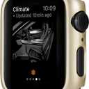 Leotop Compatible with Apple Watch Series 3 2 1 Case 42mm 38mm, Super Thin Bumper Protector PC Hard Cover Lightweight Slim Shockproof Accessories Matte Frame Compatible iWatch (Gold, 38mm)
