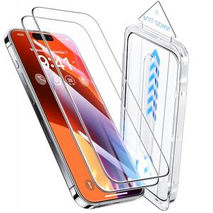 Opxyl Toughest 9H+ Glass for iPhone 16 Pro Max Screen Protector [Military Grade Shatterproof][Full Coverage Protection] HD Screen Protector iPhone 16 Pro Max Top Durable Tempered Glass, 2 Packs