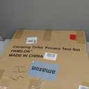 Portable Toilet Kit, Larger Size Portable Camping Toilet with Pop-Up Privacy Tent and Poo Gel Toilet Bags, Width of 4.93 Feet Tent Washable Outdoor Showers Changing Rooms