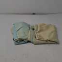 Estelar Textiler Beige and Aqua Ombre Blackout Curtains 90 Inch Length 2 Panels Set, Thermal Insulated Drapes for Bedroom, Full Room Darkening Grommet Gradient Curtains for Living Room,52Wx90L