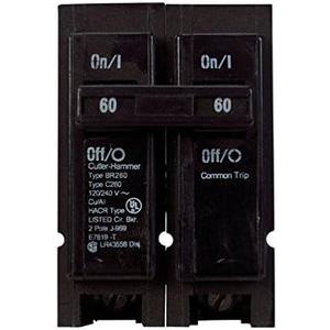 Eaton BR260 2" 60 Amp Double Pole Interchangeable Circuit Breaker3