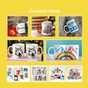 RAINBOWTIE Sublimation Mugs Blank, 11oz Sublimation Coffee mugs, White Coated Ceramic Cup, Mug Sets - Set of 9