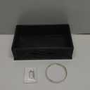 Saillong Doorbell Chime Cover - Universal Decorative Wood Box With Extra Self-Adhesive Tape - Easy to Install for Home (Black)