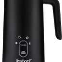 Instant Pot Milk Frother, 4-in-1 Electric Milk Steamer, 10oz/295ml Automatic Hot and Cold Foam Maker and Milk Warmer for Latte, Cappuccinos, Macchiato, From the Makers of Instant 500W, Black