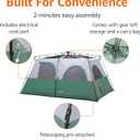Amazon Basics Instant Camping Tent with Rainfly, Weather-Resistant, Quick Setup, 10 Person