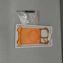 iPhone 17 Pro Metal Bumper case with Magnetic - Orange | Fit for MagSafe, 4-Corner Airbag Rugged Shockproof, Frameless Minimalist slim cover, DIY Assemble Design, Camera Protection