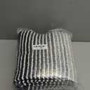 BSICPRO Bathroom Rugs and Mats Sets, 2 Piece Thick Absorbent Chenille Bath Mat Set Non Slip, Soft Shaggy Bath Room Floor Mats , Machine Washable (20" x 32" Plus 16" x 24", Black)