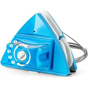 Double Side Magnetic Window Cleaner,Adjustable Magnetic Double Window Glass Wiper Glider Washing Brush Equipment Cleaning Brush Wiper Tools for High-Rise and Car Glazed Windows Thickness 4-30mm (1 Count (Pack of 1))