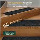 MBIGM 8" X 30" (15 in Pack) Non-Slip Carpet Stair Treads Non-Skid Safety Rug Slip Resistant Indoor Runner for Kids Elders & Pets with Reusable Adhesive - Black - Carpet Pads for Stairs