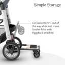 UPPAbaby Piggyback Ride-Along Board for Cruz Stroller Models 2015-2019 - Quick Attachment for Children to Stand + Stroll - 55 lbs. Weight Capacity,Black/Brown