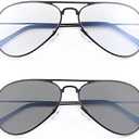 MIRYEA Photochromic Progressive Multifocus Reading Glasses Anti UV Sun Readers Blue Light Blocking Sunglasses for Men Women, Magnification Strength: 3.0 x