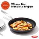 OXO Enhanced 10" Frying Pan Skillet, PFAS-Free Ceramic Nonstick, Durable Hard Anodized Cookware, Scratch Resistant, Stainless Steel Handle, Good Grips, Dishwasher Safe, Oven safe, Black