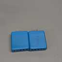 USB C Charger Block, [2-Pack] Type C Charger Fast Charging,50W 5-Port USB Wall Charger Multiport Type C Charging Block Cube for iPhone 17/16/15/14/13/12/11 Pro Max XS, iPad, Samsung & More-Blue