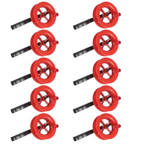 Vaguelly Universal 3.15 Inch Reels Lightweight Handheld Spool Winder for Outdoor Kite Flying Kids Adults Accessories Weekend Fun Pack of 10