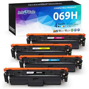 069H 069 High Capacity Toner Cartridge Compatible Replacement for Canon 069H 069 Works for Canon Color ImageClass MF750C LBP674C LBP673C Series MF753Cdw MF751Cdw LBP674Cdw Printer 4-Pack