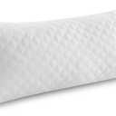 Oubonun Full Body Pillow for Sleeping-Adjustable Firm and Fluffy Body Pillows for Adults-Long and Large Pillow for Bed- 21"x54" (White)