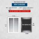 Fits 14x20 Duct Opening | Steel Return Air Grille by Handua | Vent Cover Grill for Sidewall and Ceiling | White | HVAC Cold Air Intake Grille | Outer Dimensions: 15.75"W X 21.75"