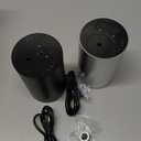 Waterless Essential Oil Diffuser, Portable Aromatherapy Diffuser, Mini Scent Machine, Battery Operated, 1/4/8-Hour Timer, 20ml Capacity, 3 Mist Levels for Home, Car, Room Office.No Included Oil(2pcs) (Black+silver)