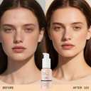 2 x Liquid Foundation Makeup, Full Coverage Foundation + Matte Foundation Face Makeup for Evens Skin Tone Cruelty-Free Natural Finish 1 Fl Oz (Warm peach)