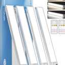 12inch Under Cabinet Lighting with Remote, 2400mAh Rechargeable Motion Sensor Light Indoor, Wireless Closet Lights, Dimmable, 3 Color Temps, Magnetic for Kitchen, Stairs (4 Pack)