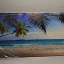 Large Wall Art Ocean Waves Canvas Pictures Coconut Trees Sands Beach Seascape Landscape Modern Summer Sea Nature Canvas Artwork Contemporary Wall Art for Living Room Bedroom Home Wall Decor 24" x 48"
