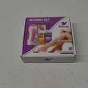 Roll on Wax Kit, Roll on Waxing Kit for Hair Removal, Sensitive Skin Roll on Waxing Kit for Women, At Home Wax Kit for Larger Areas of the Body, with 50 Pcs Strips and 2 Soft Cartridge