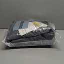 Upgraded Magnetic Thermal Insulated Door Curtain with Perspective Window, Weatherproof Oxford Cloth Filled with Cotton, Fit for Door Size 32" x 80", Doorway Curtains Size 35" x 82" Grey (Grey and Clear)