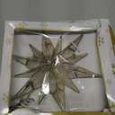 Kurt Adler 10-Light 12-Point Capiz Star and Center Gem Treetop