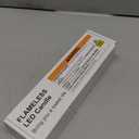 6 Pcs Flameless Taper Candles with Remote Timer, Battery Operated Window Candles, 9.6 inches White Plastic LED Candlesticks, for Halloween Christmas Church Wedding Decor