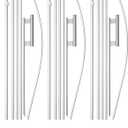15FT Feather Flag Pole Kit, 3 Pack Aluminum with Ground Stakes