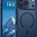 SUPFINE Magnetic for iPhone 17 Pro Case (Compatible with MagSafe)(Military Grade Drop Protection)(Camera Protection) Translucent Matte Shockproof Phone Cover 2025,Deep Blue