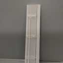 CHICOLOGY Faux Wood Blinds, 35'W x 84'H, Cordless, Blackout, Basic White